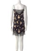 Burberry Floral Print Mini Dress