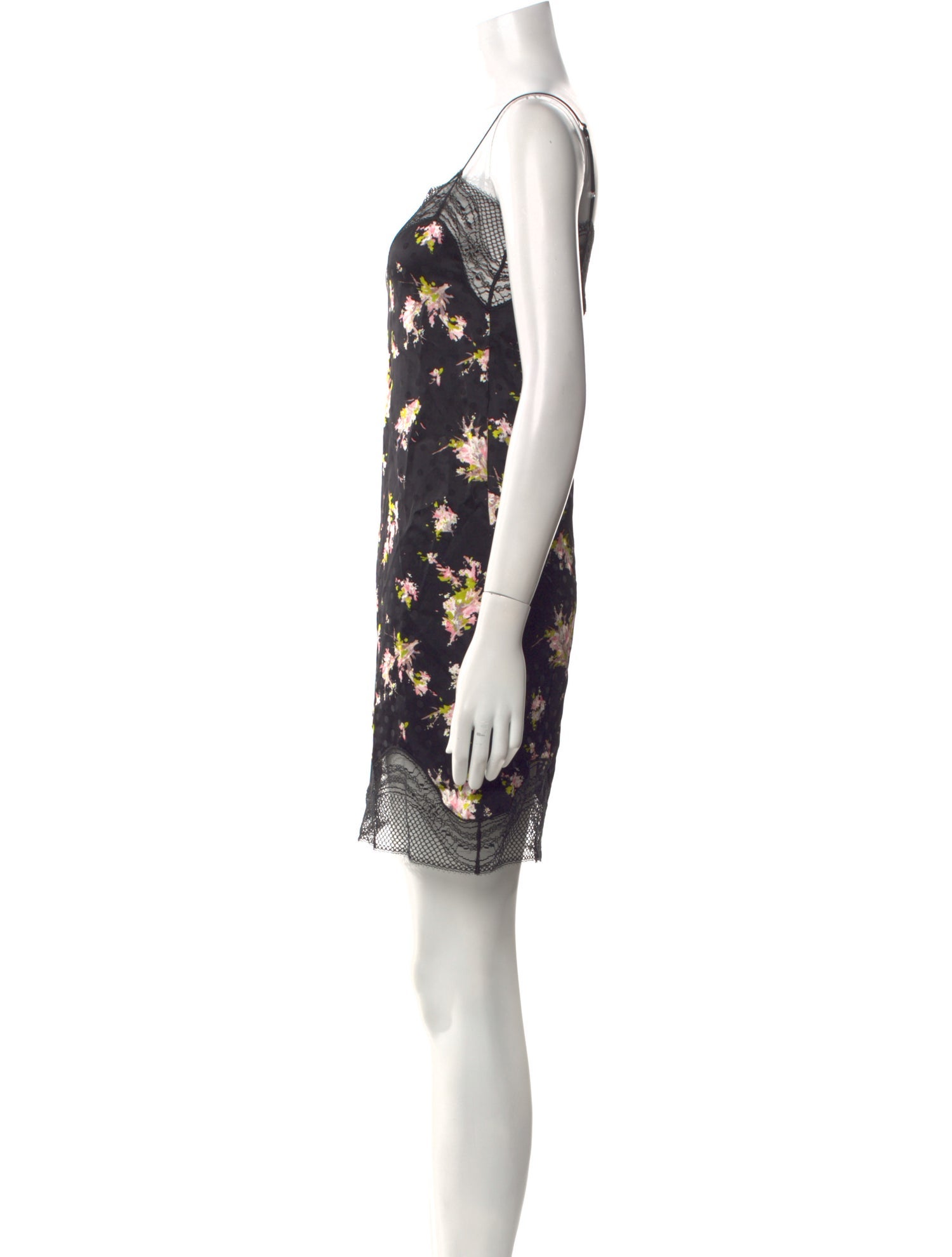 Burberry Floral Print Mini Dress