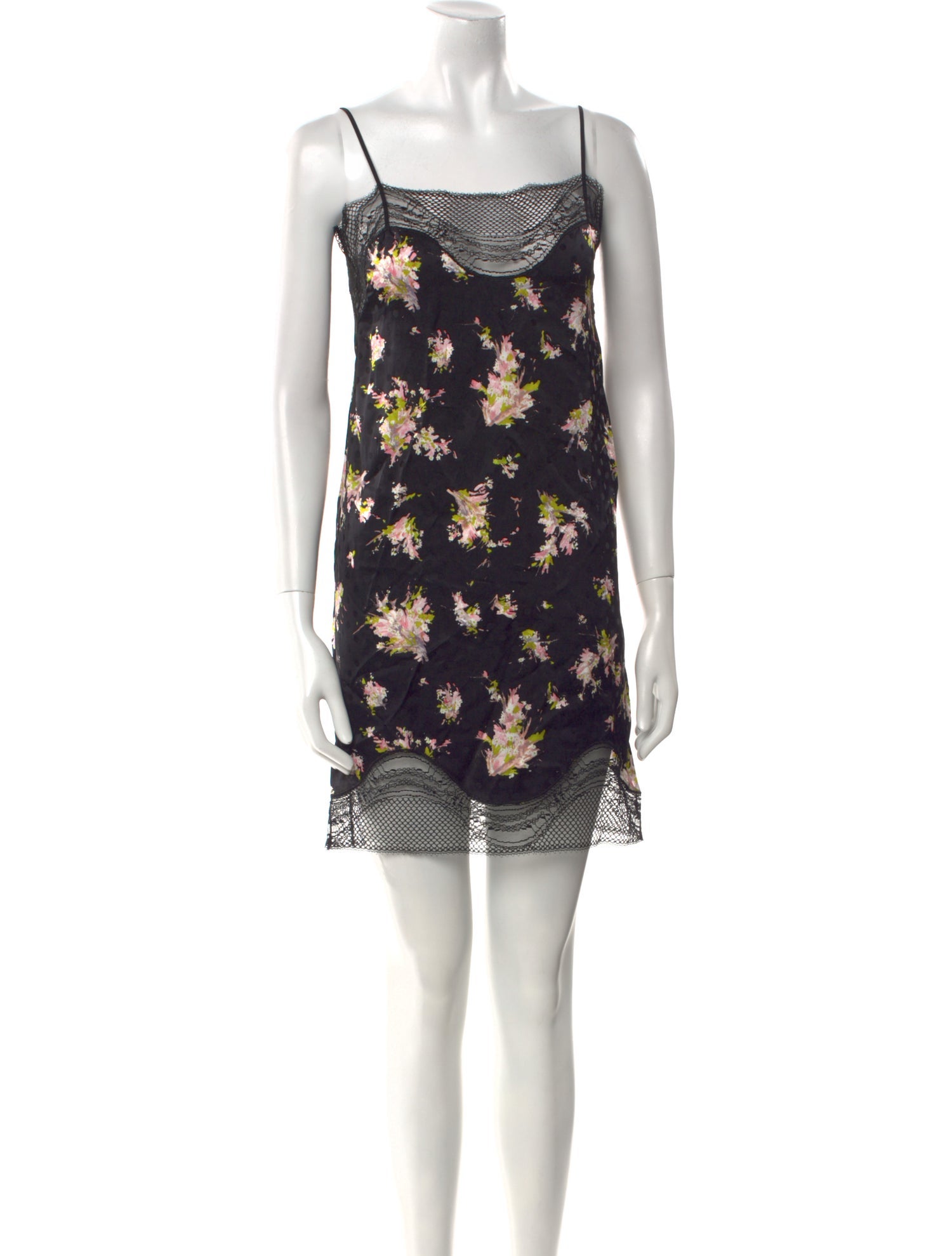 Burberry Floral Print Mini Dress