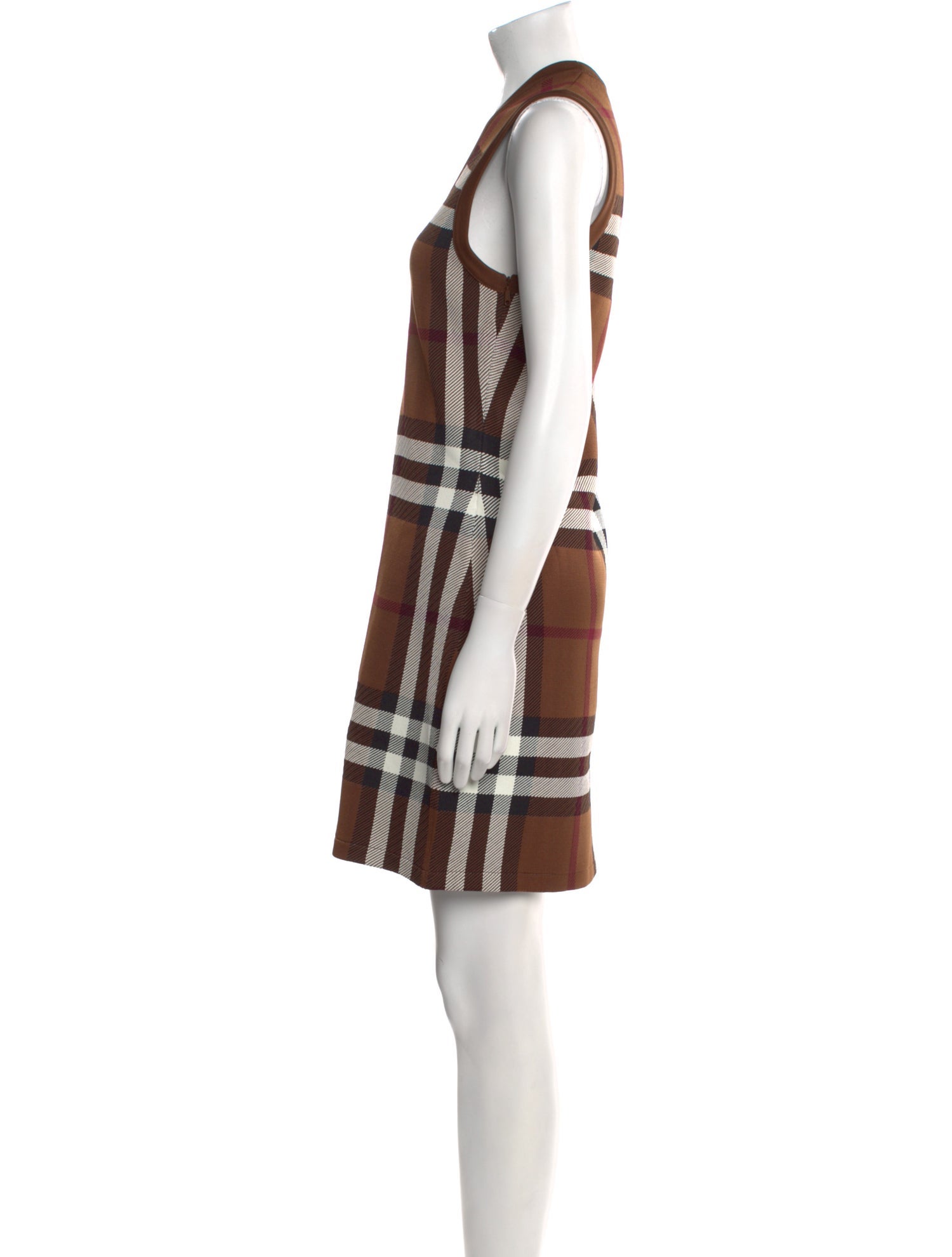 Burberry Plaid Print Mini Dress