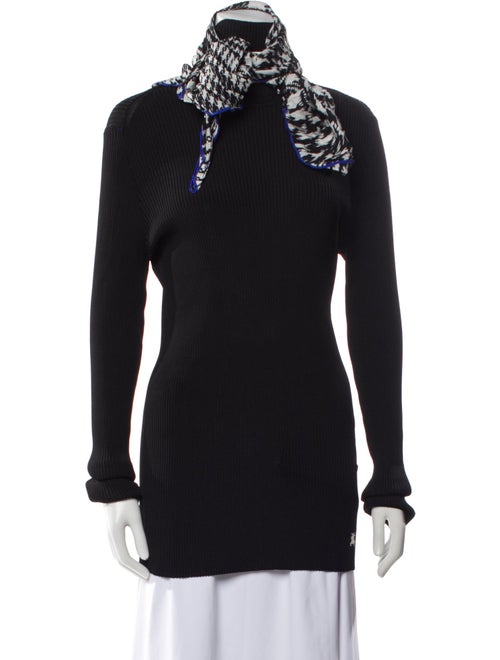 Burberry Mock Neck Long Sleeve Sweatshirt