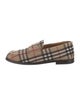 Burberry House Check Pattern Wool Loafers