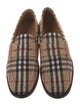 Burberry House Check Pattern Wool Loafers