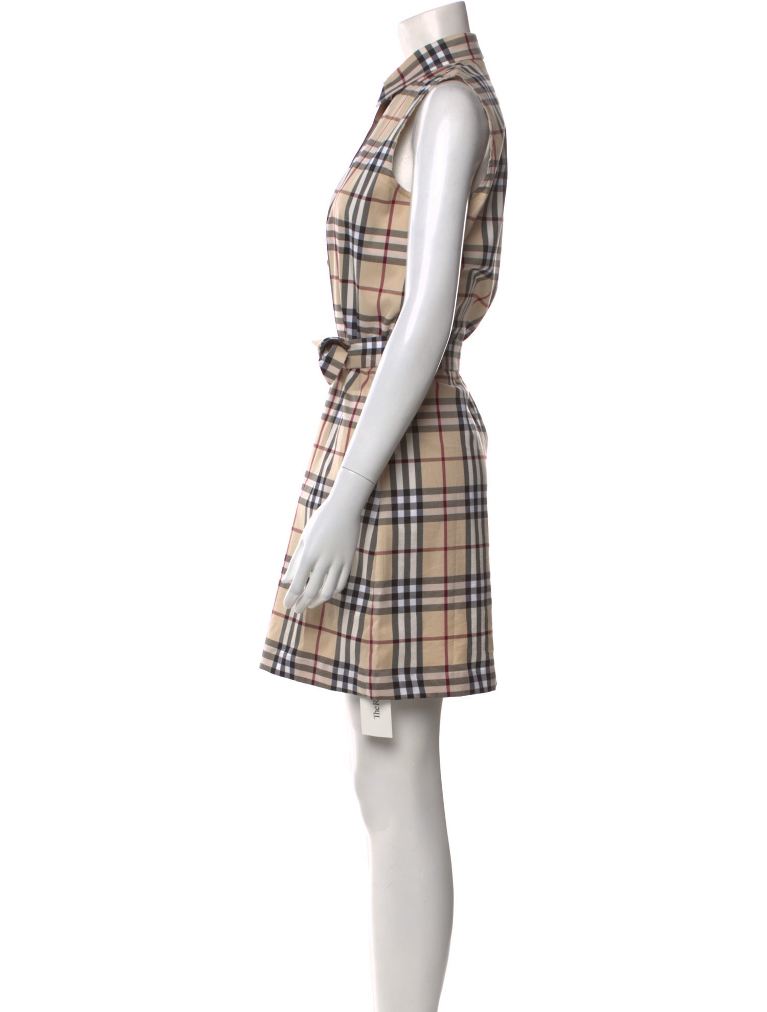 Burberry Plaid Print Knee-Length Dress