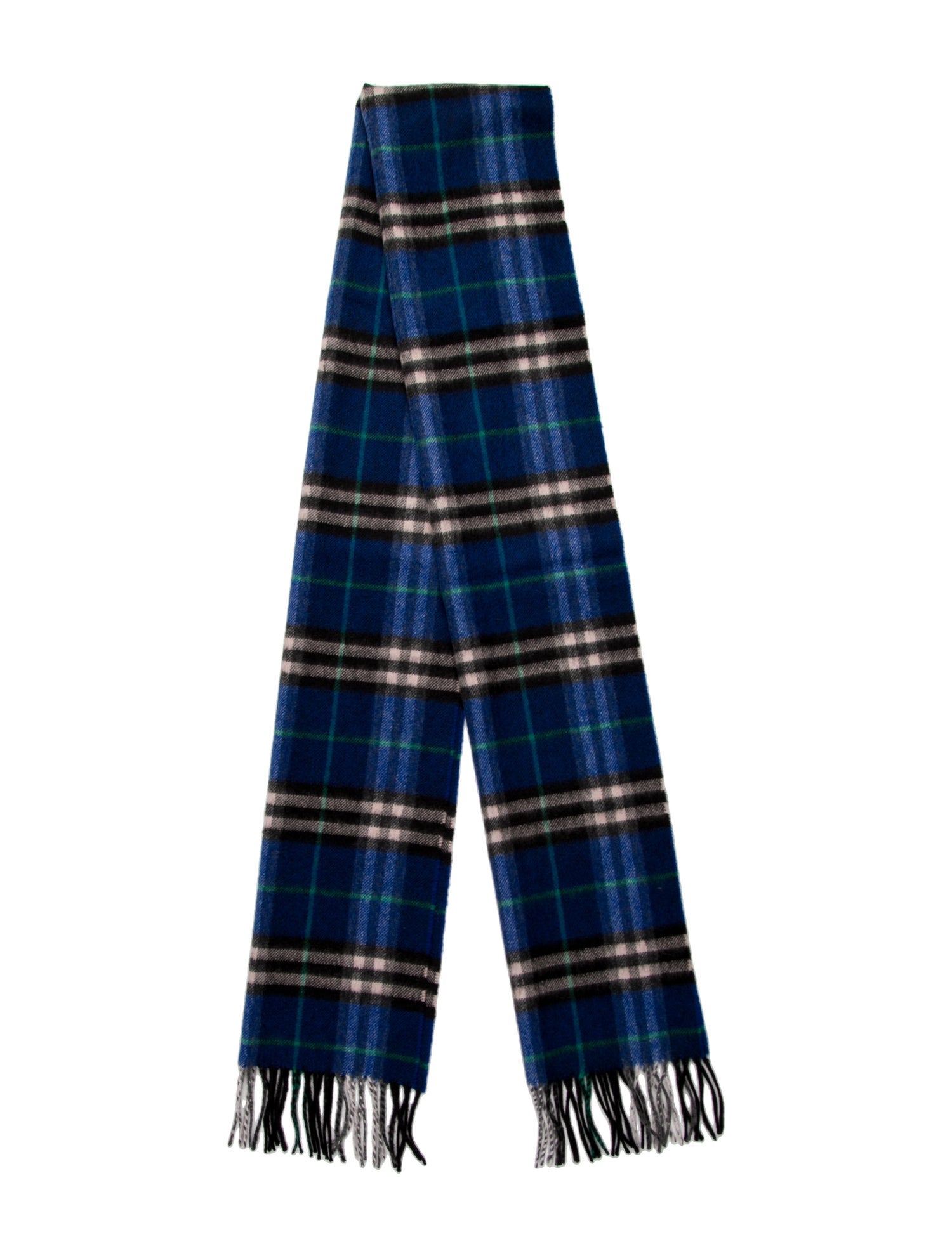 Burberry Cashmere Nova Check Pattern Scarf