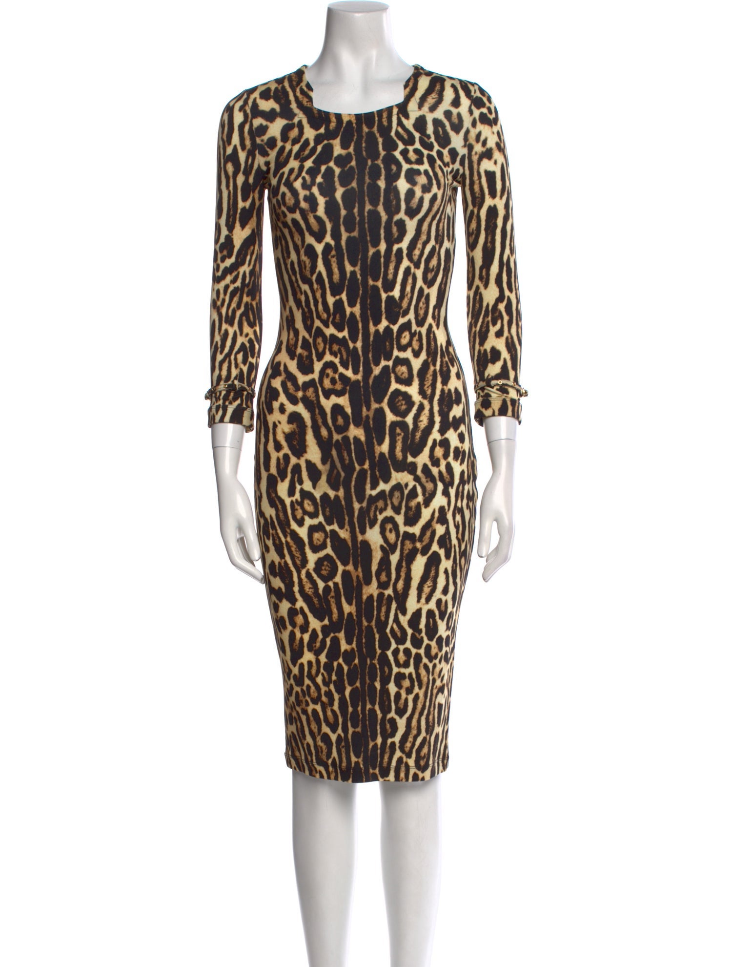 Burberry Animal Print Knee-Length Dress