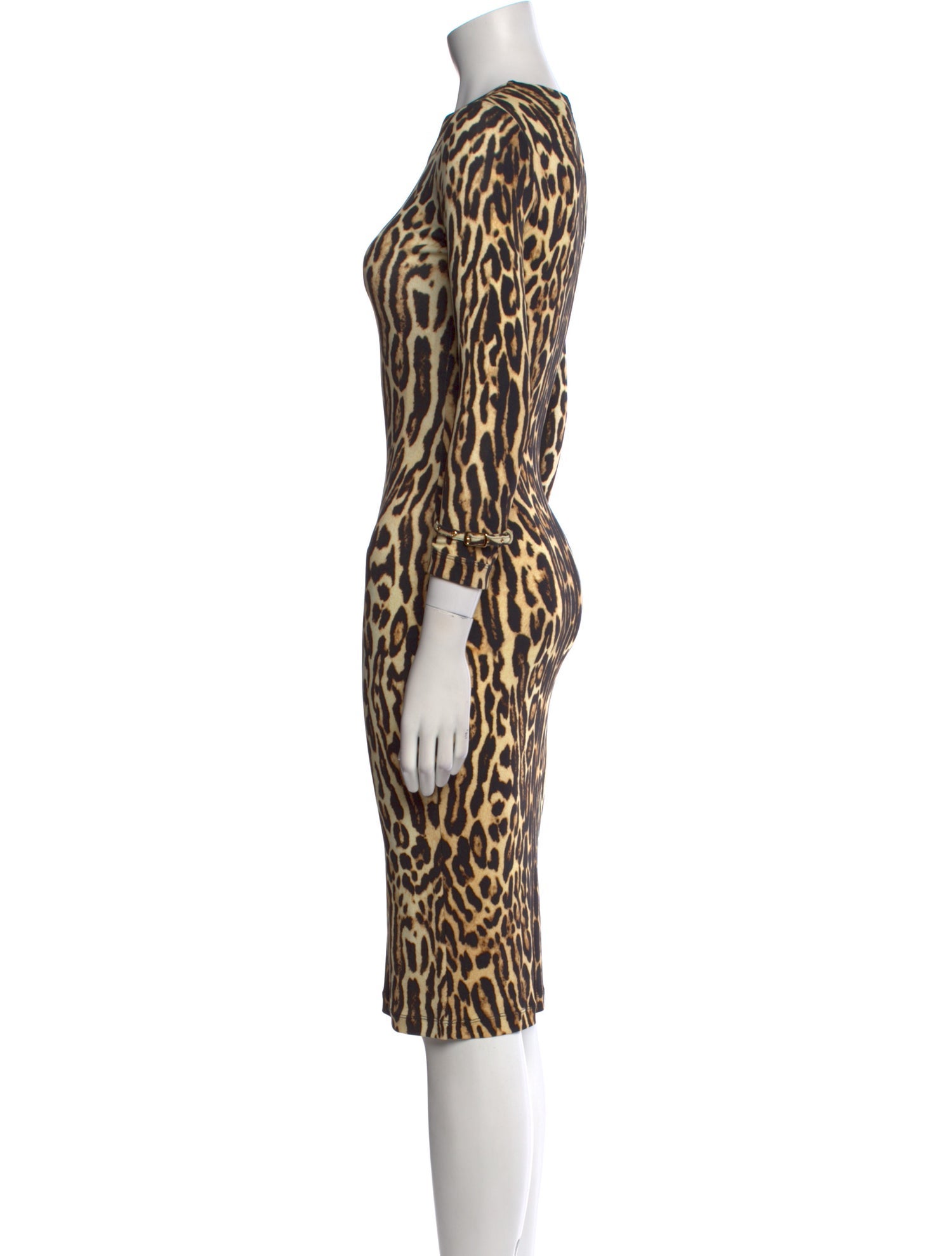 Burberry Animal Print Knee-Length Dress