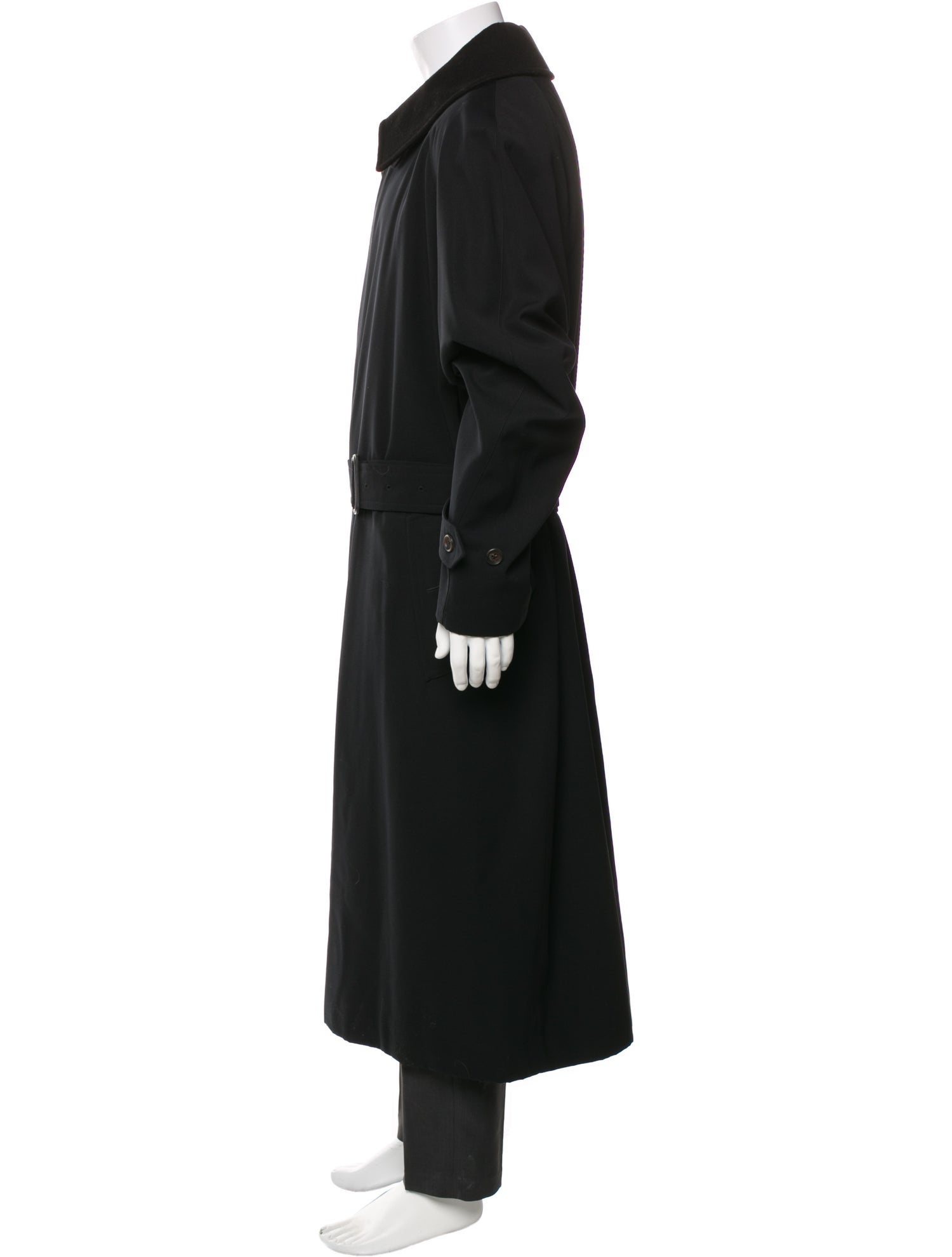 Burberry London Nova Check Pattern Trench Coat