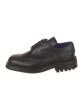 Burberry Leather Lasercut Accents Oxfords