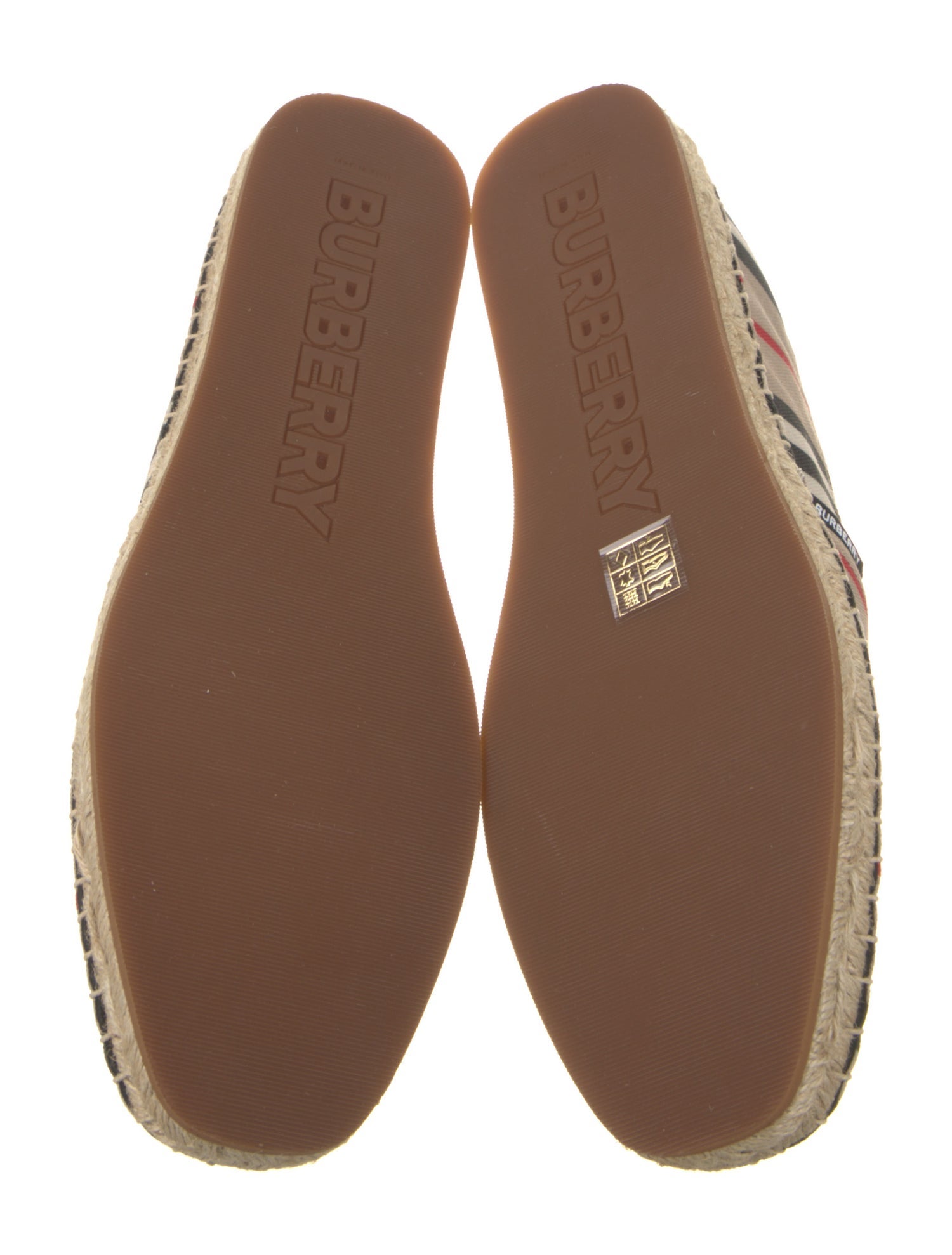Burberry Canvas Striped Espadrilles