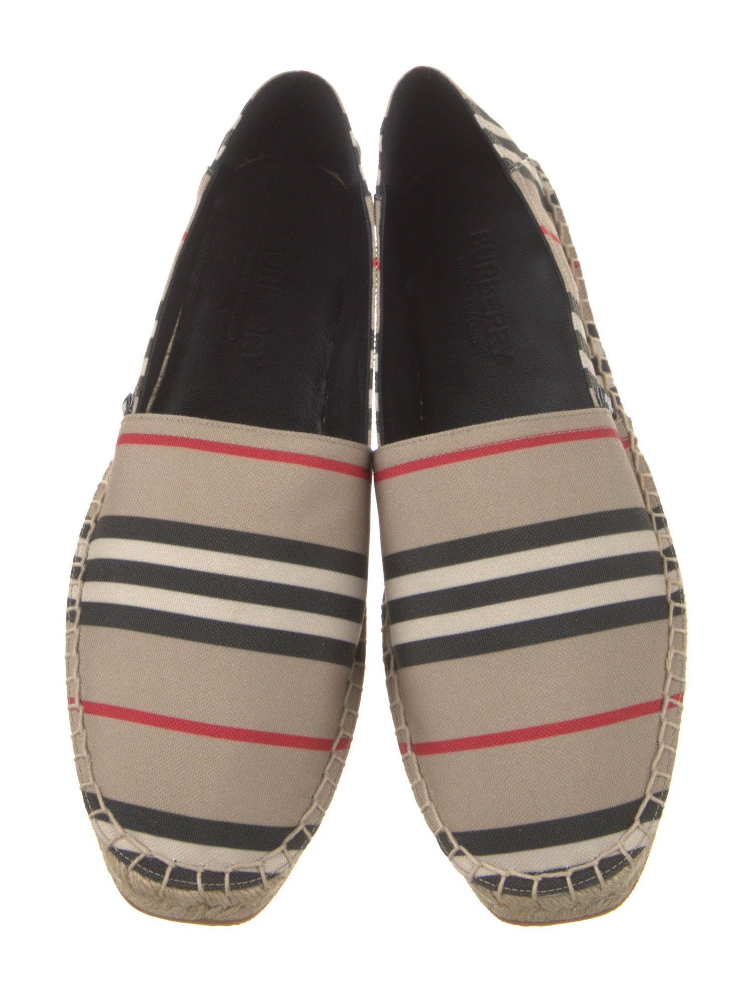 Burberry Canvas Striped Espadrilles