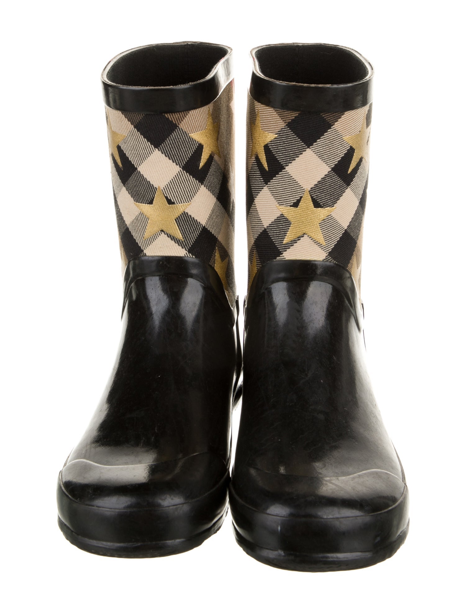 Burberry Girls' Rubber Check Rain Boots