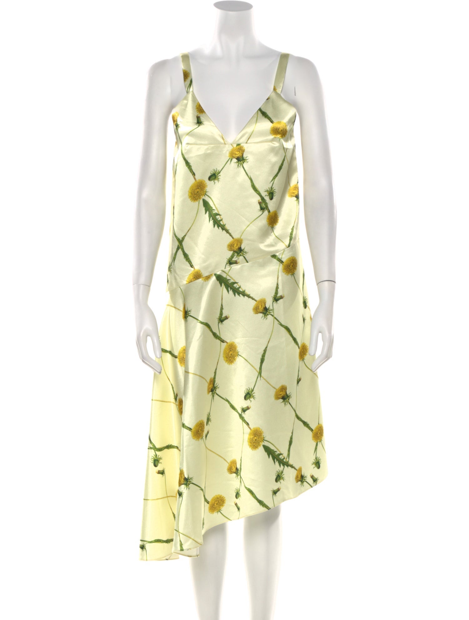 Burberry Floral Print Midi Length Dress w/ Tags