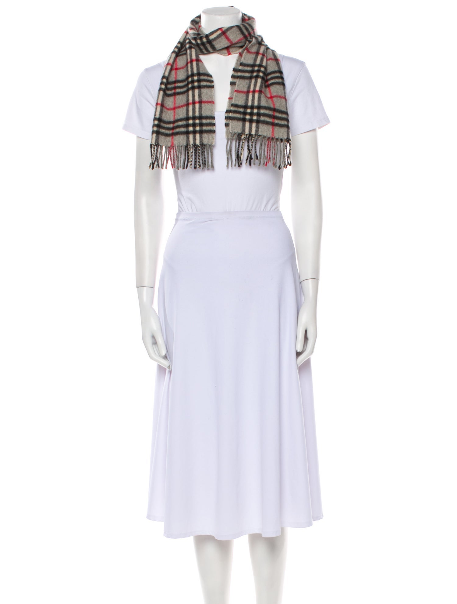 Cashmere House Check Pattern Scarf