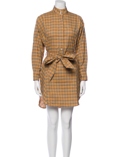 Burberry Plaid Print Mini Dress