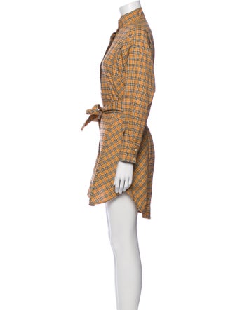 Burberry Plaid Print Mini Dress