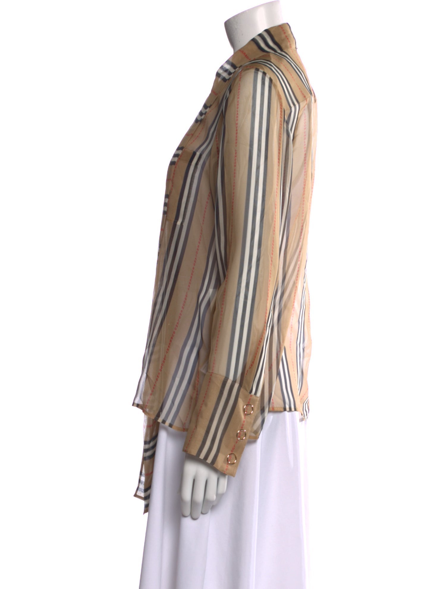 Burberry Silk Striped Tunic