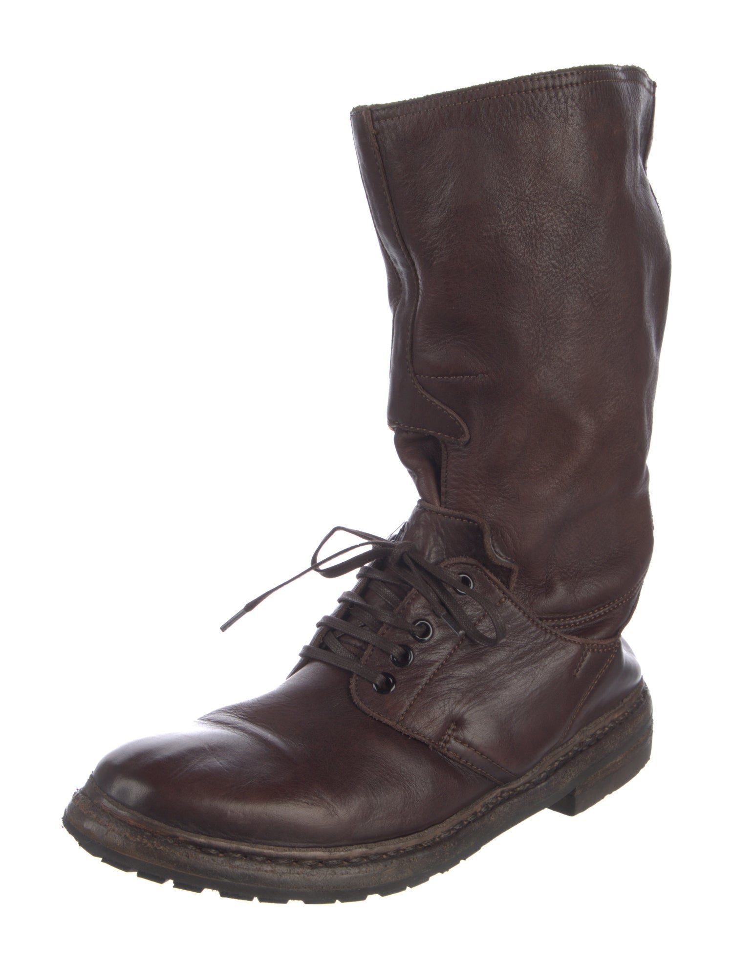 Burberry Prorsum Leather Combat Boots