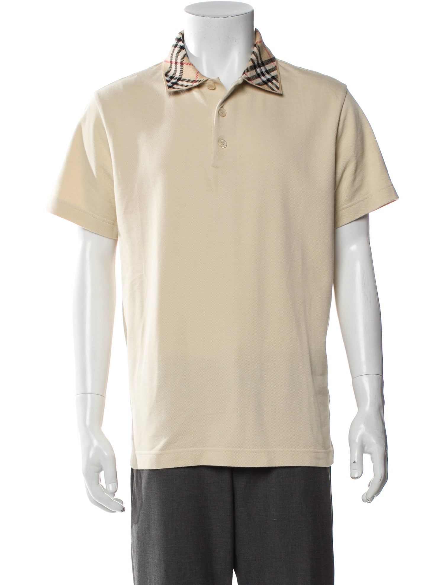 Burberry Vintage Check Plaid Print Polo Shirt w/ Tags