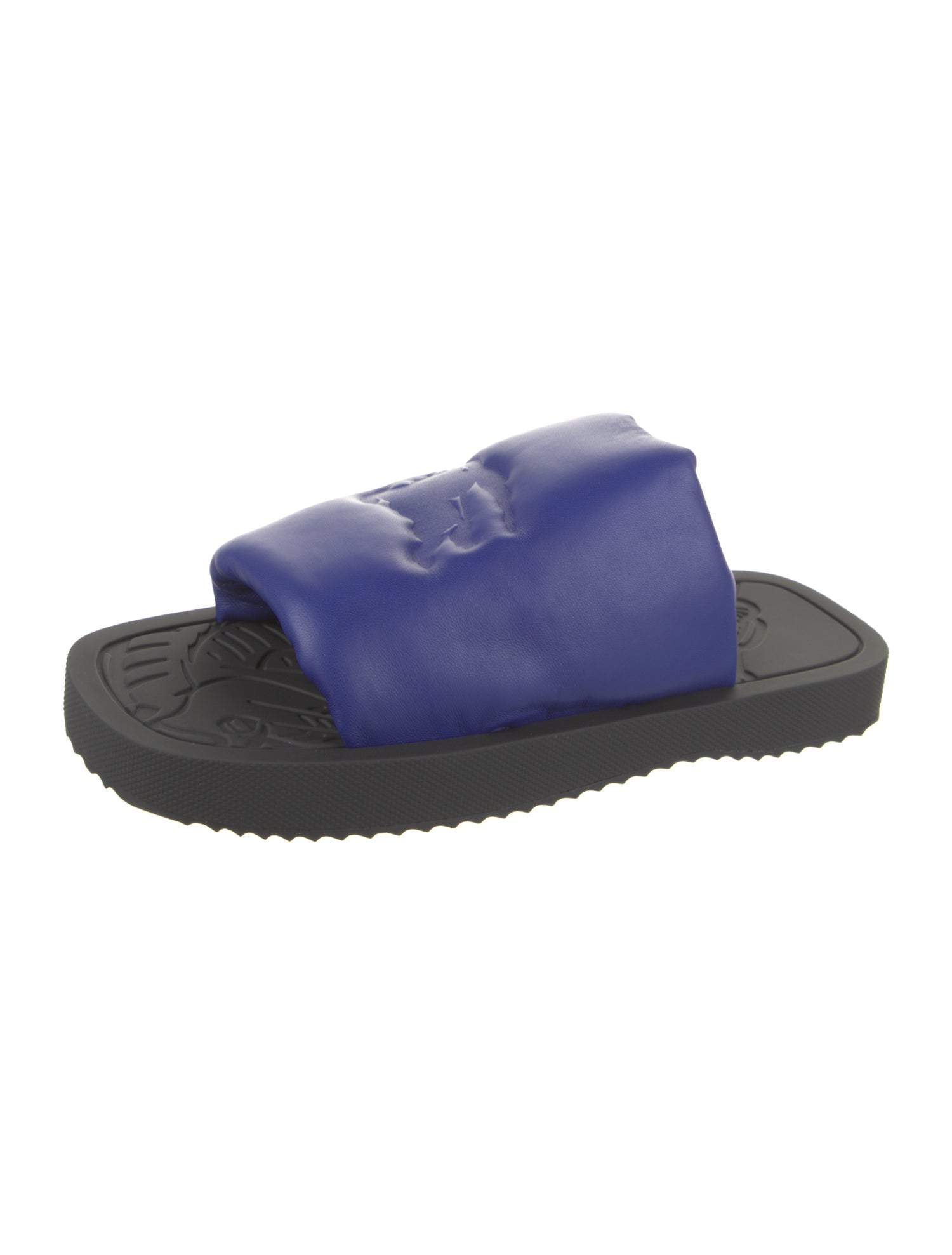 Burberry Leather Slides w/ Tags