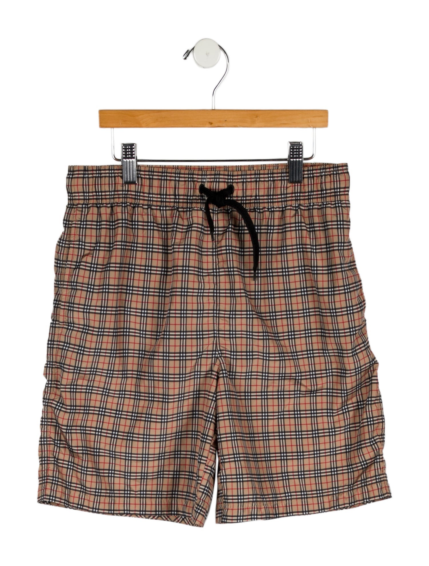Burberry Boys' Checkprint Swim Trunks