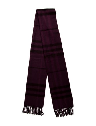 Burberry Cashmere House Check Pattern Scarf