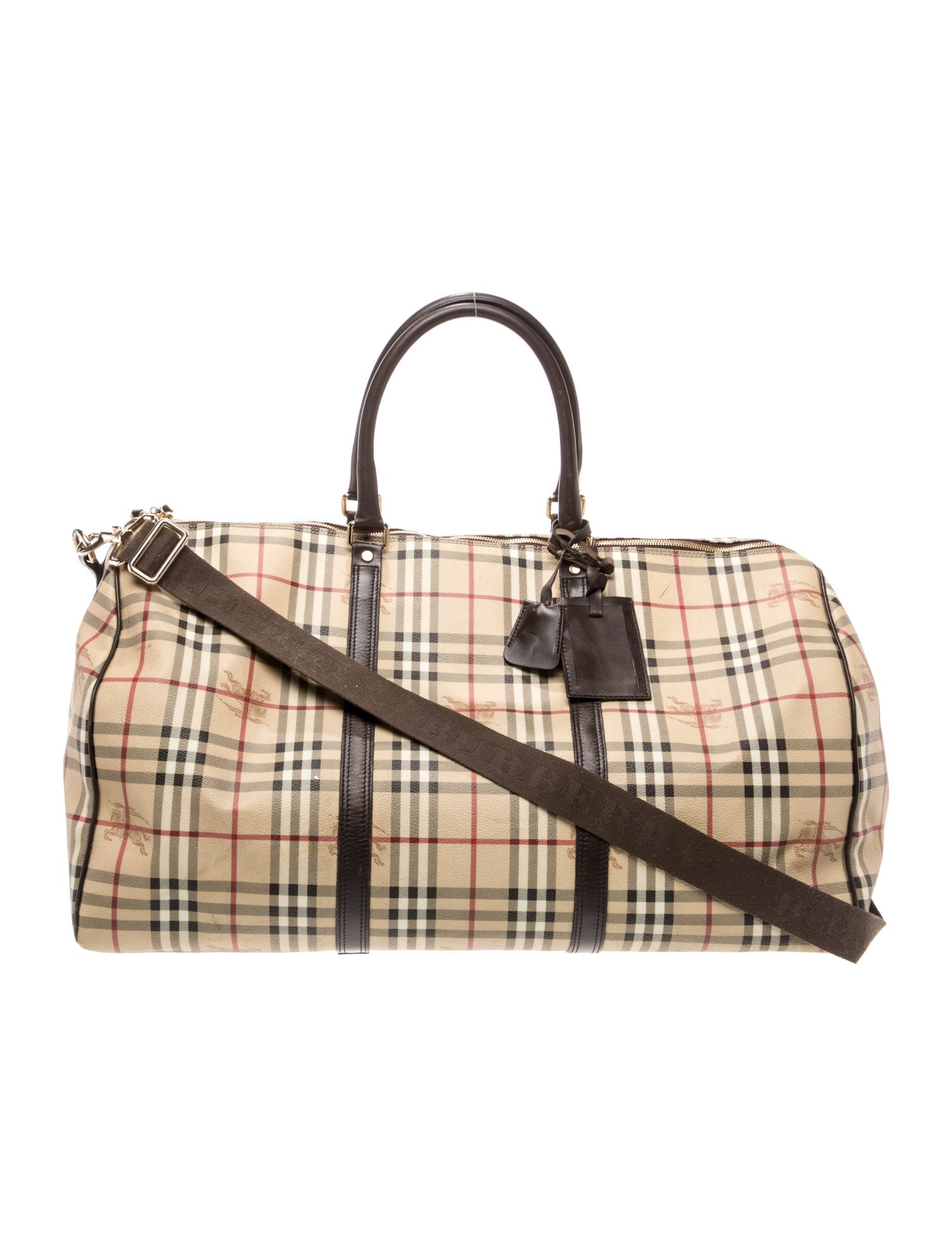 Burberry Haymarket Check Weekender Bag