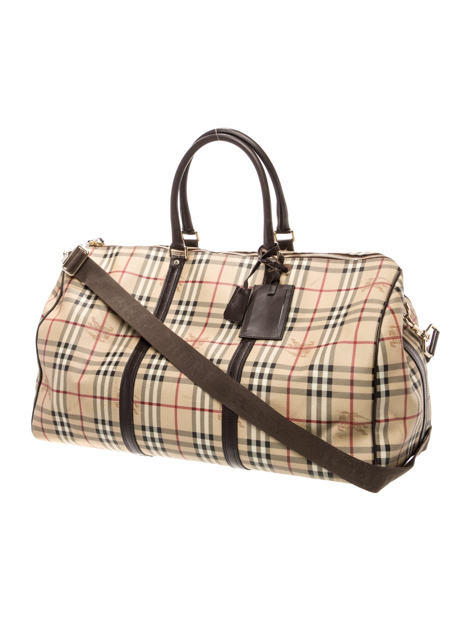 Burberry Haymarket Check Weekender Bag