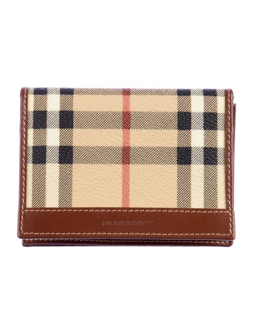 Burberry London Haymarket Check Pattern Printed Wallet