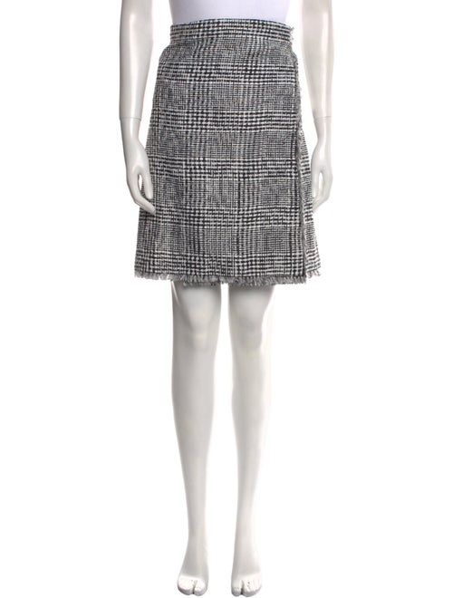 Burberry Plaid Print Knee-Length Skirt
