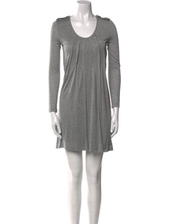 Burberry Scoop Neck Mini Dress