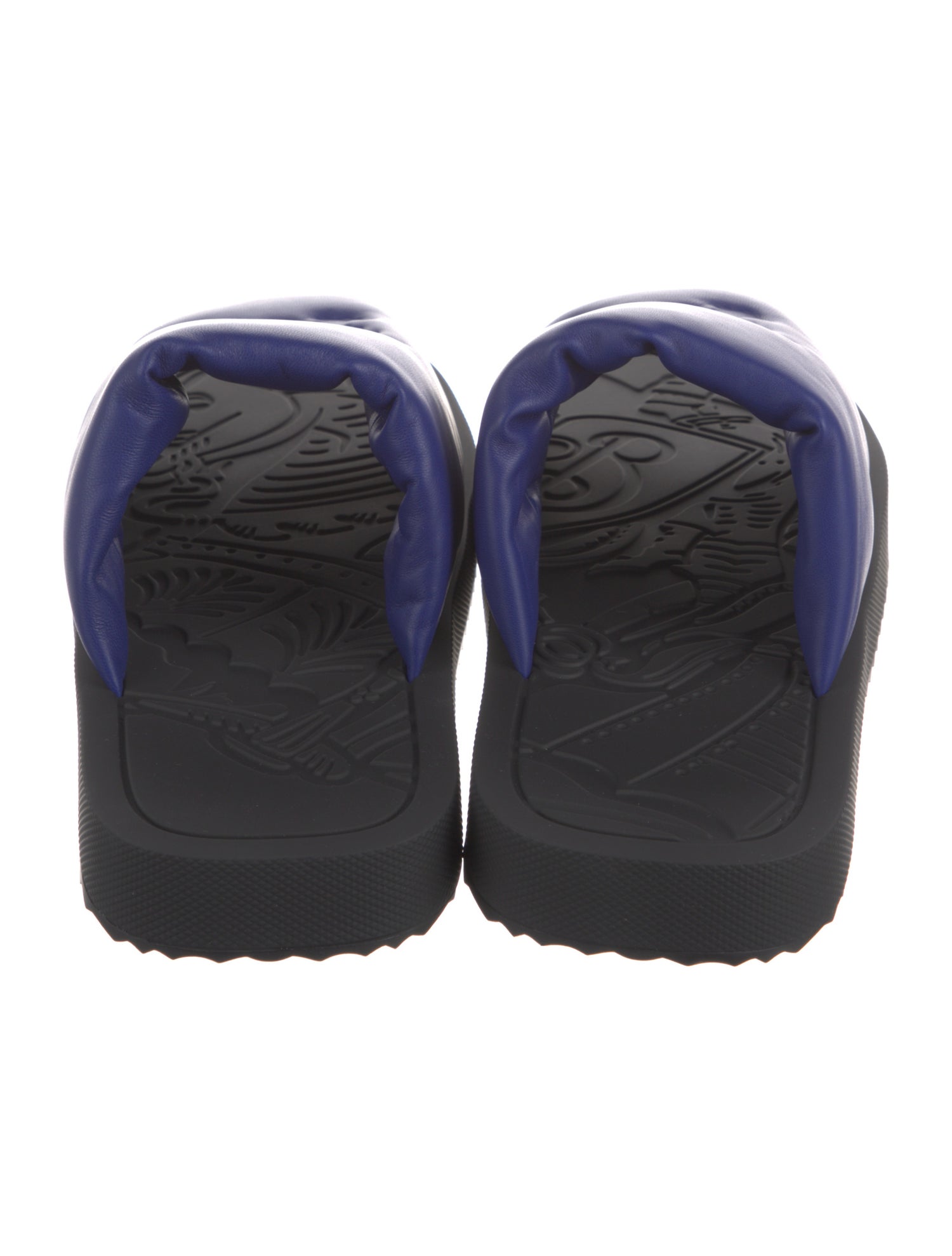 Burberry Leather Slides w/ Tags