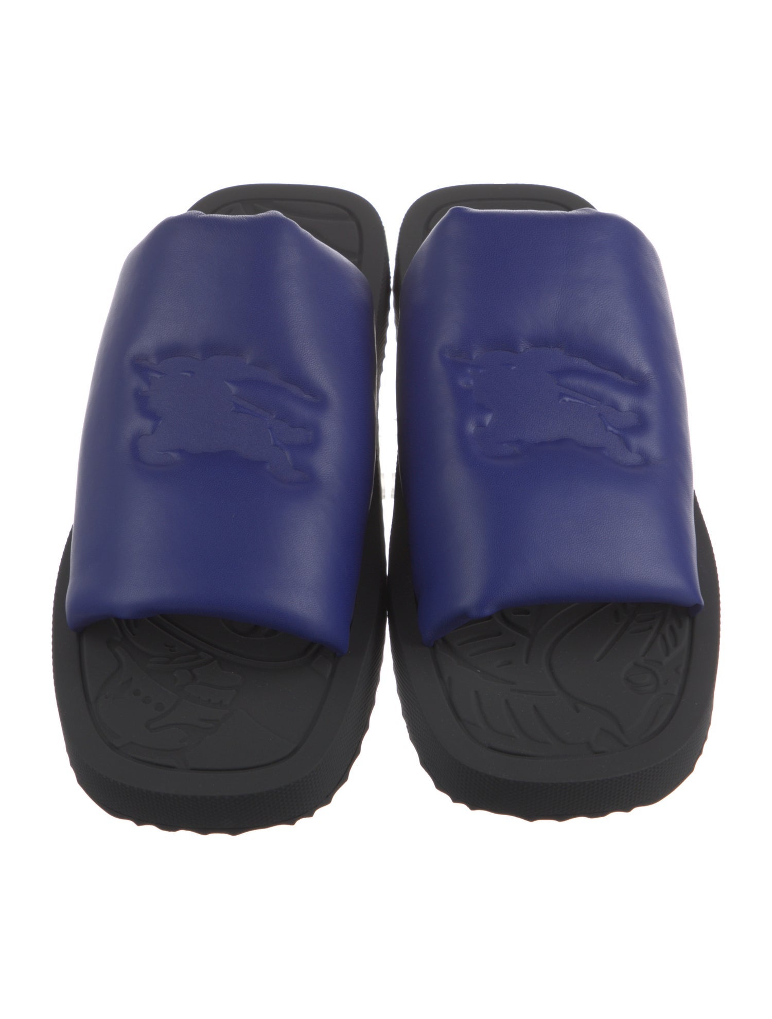 Burberry Leather Slides w/ Tags