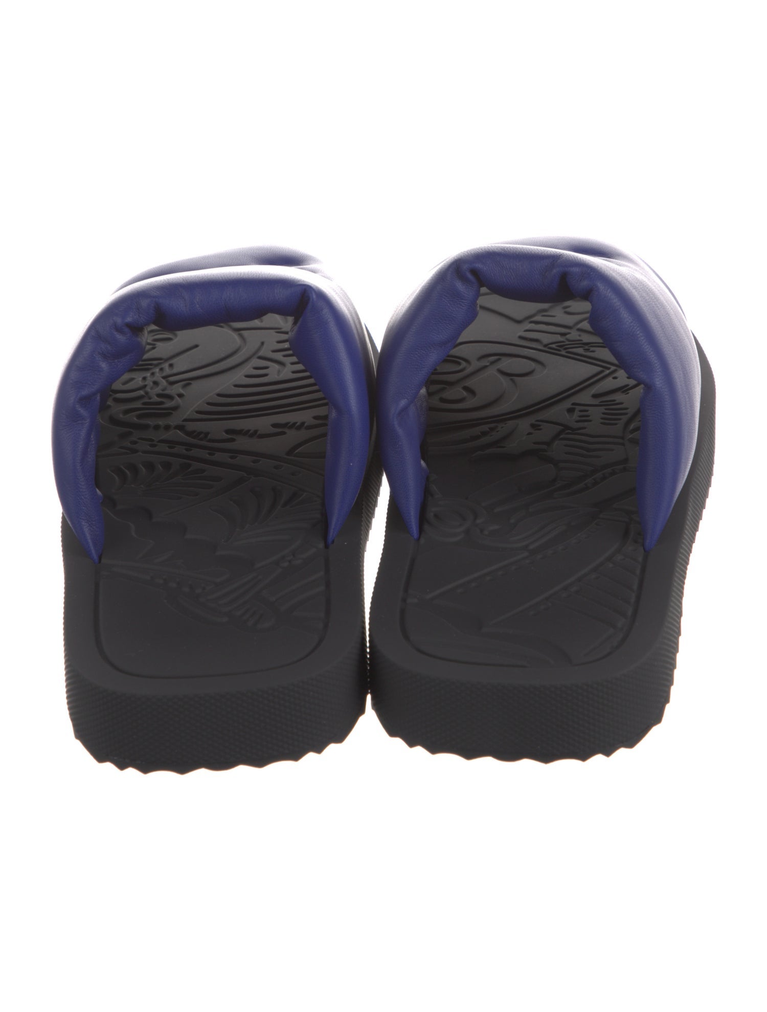 Burberry Leather Slides w/ Tags