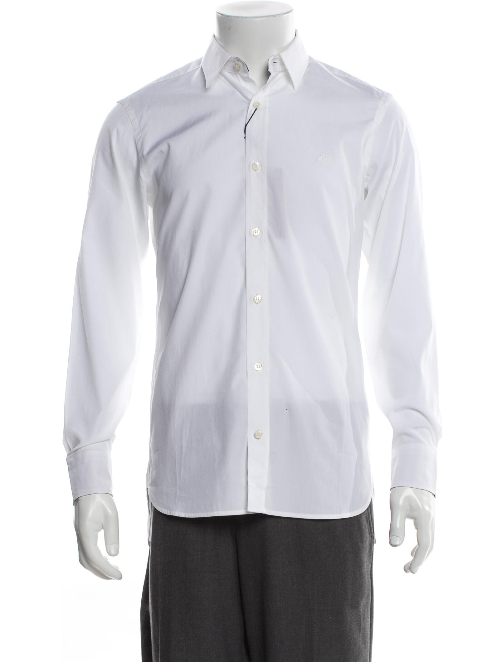 Burberry TB Monogram Long Sleeve Dress Shirt