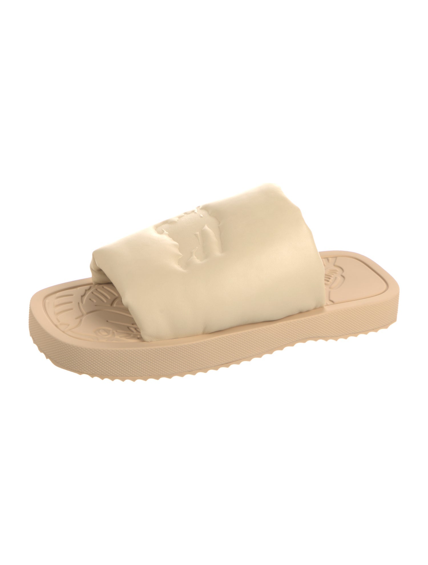 Burberry Leather Slides w/ Tags
