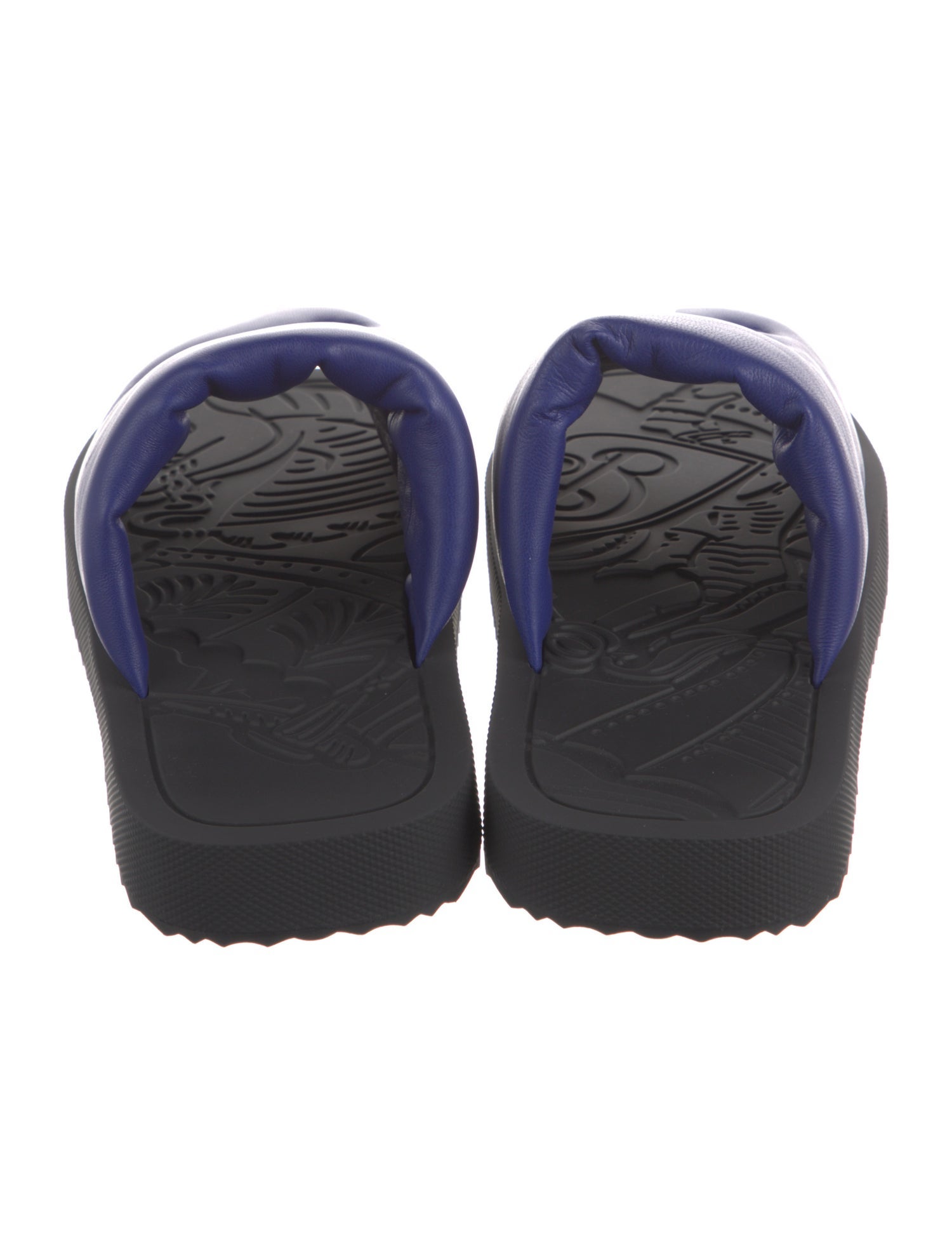 Burberry Leather Slides w/ Tags