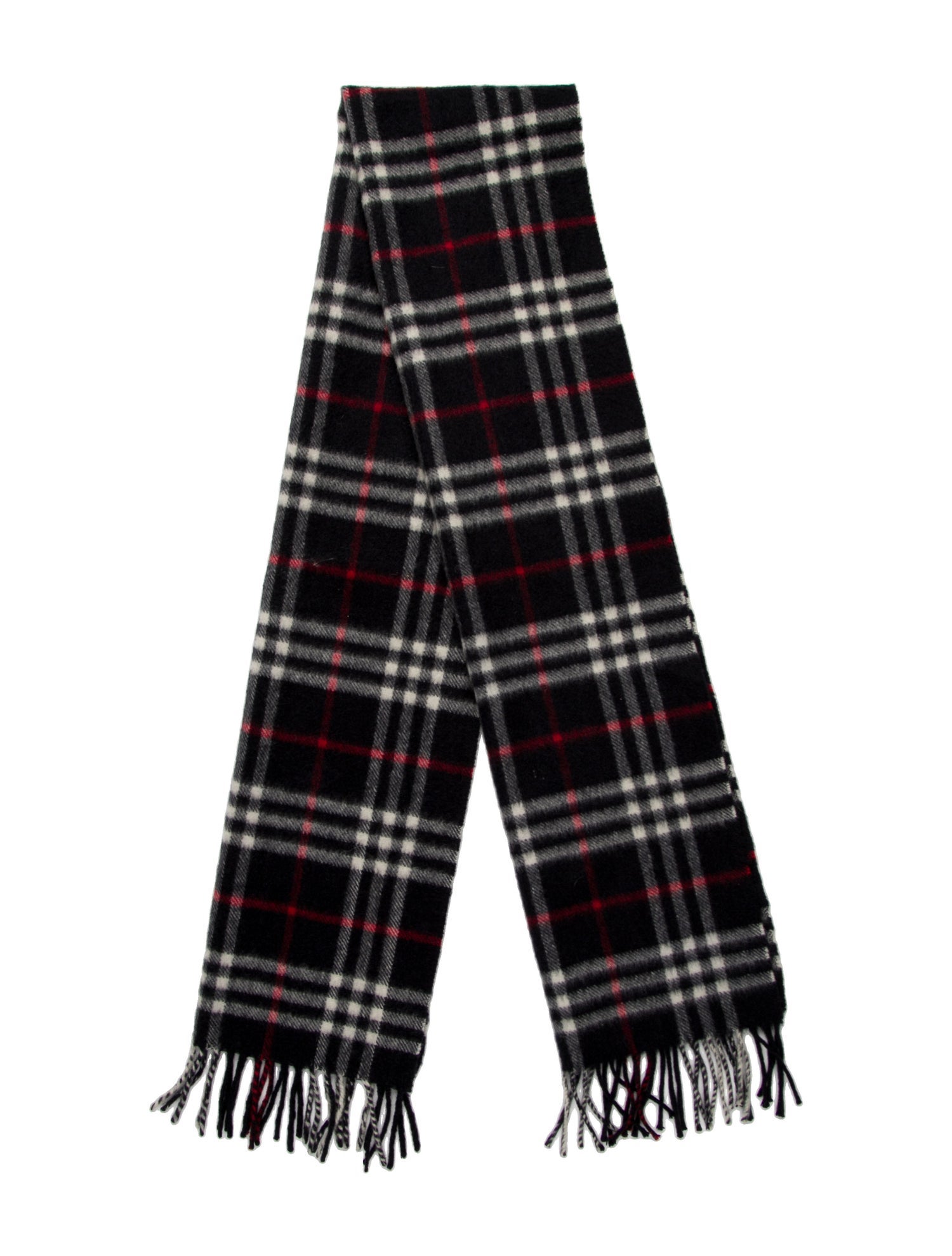Burberry Cashmere House Check Pattern Scarf