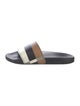 Burberry Rubber Plaid Print Slides