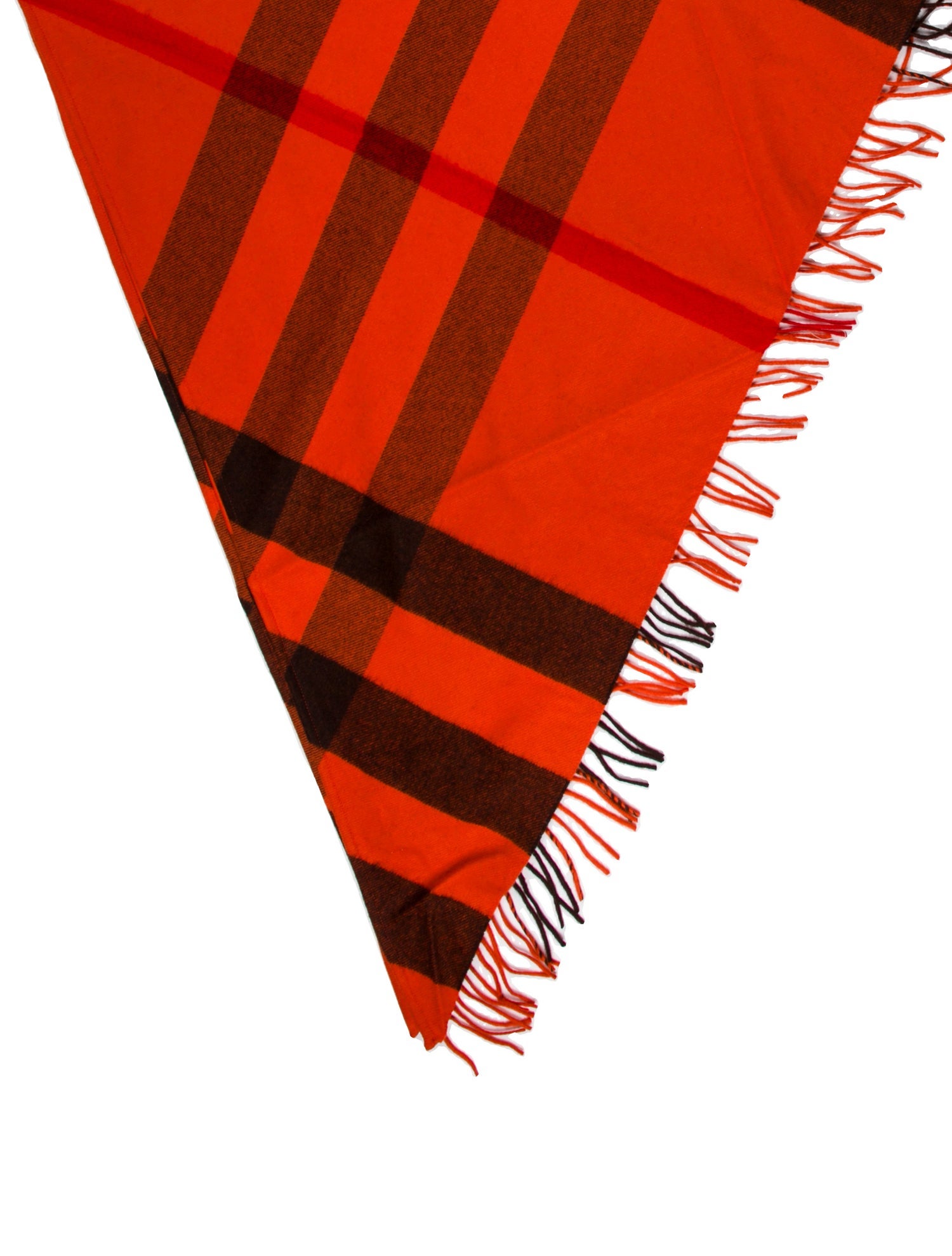 Burberry Cashmere Plaid Print Scarf w/ Tags