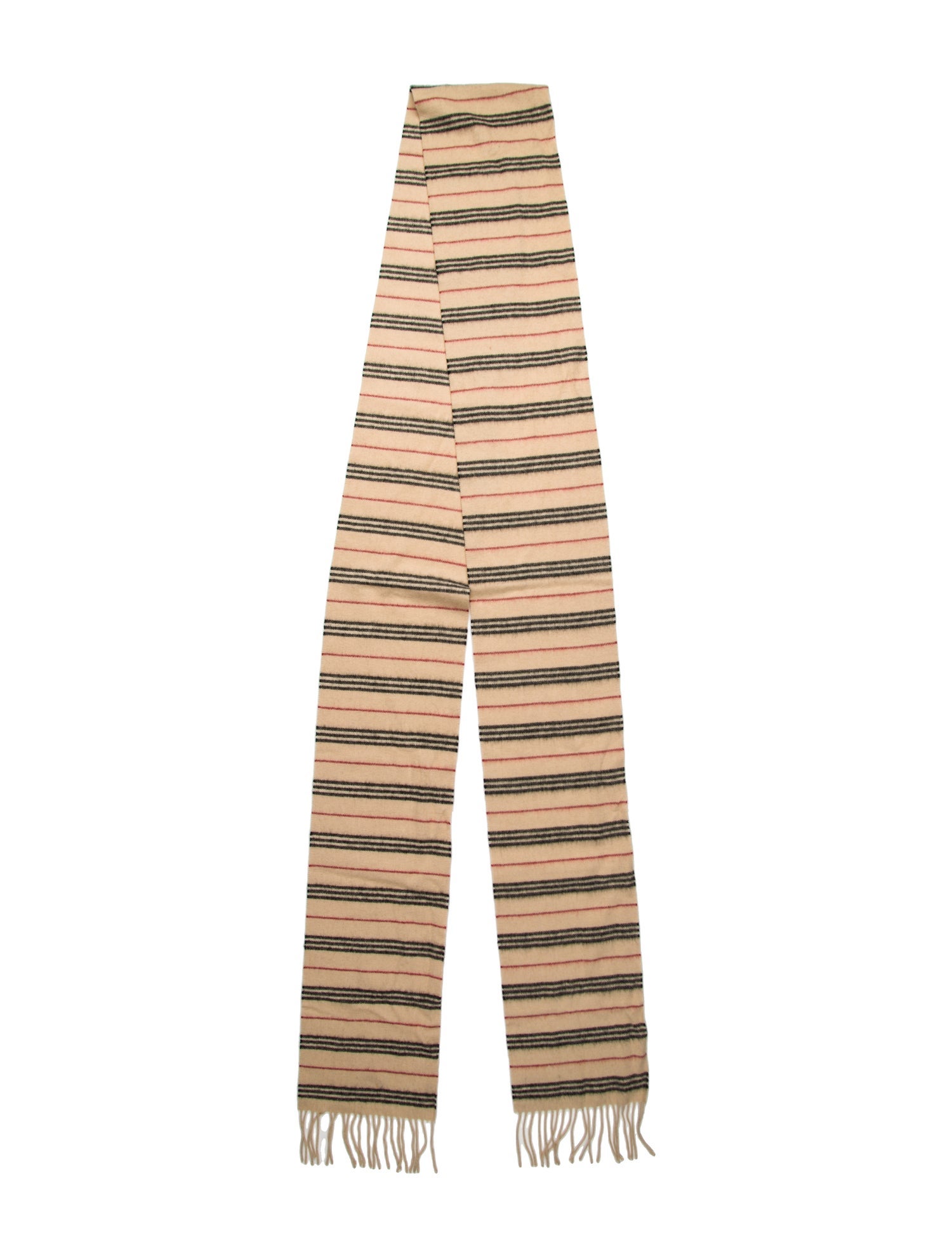 Burberry Cashmere Striped Scarf