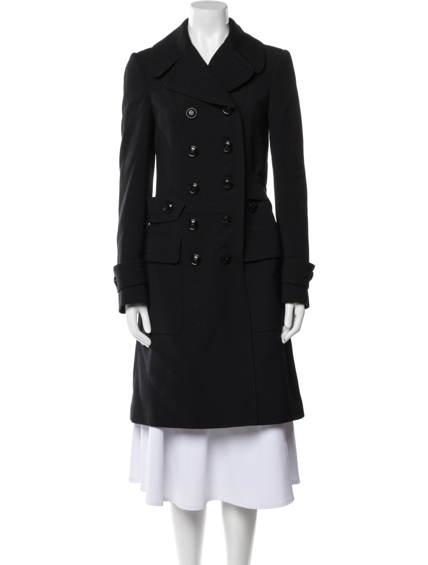 Burberry London Virgin Wool Trench Coat