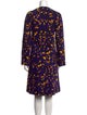 Burberry Animal Print Midi Length Dress