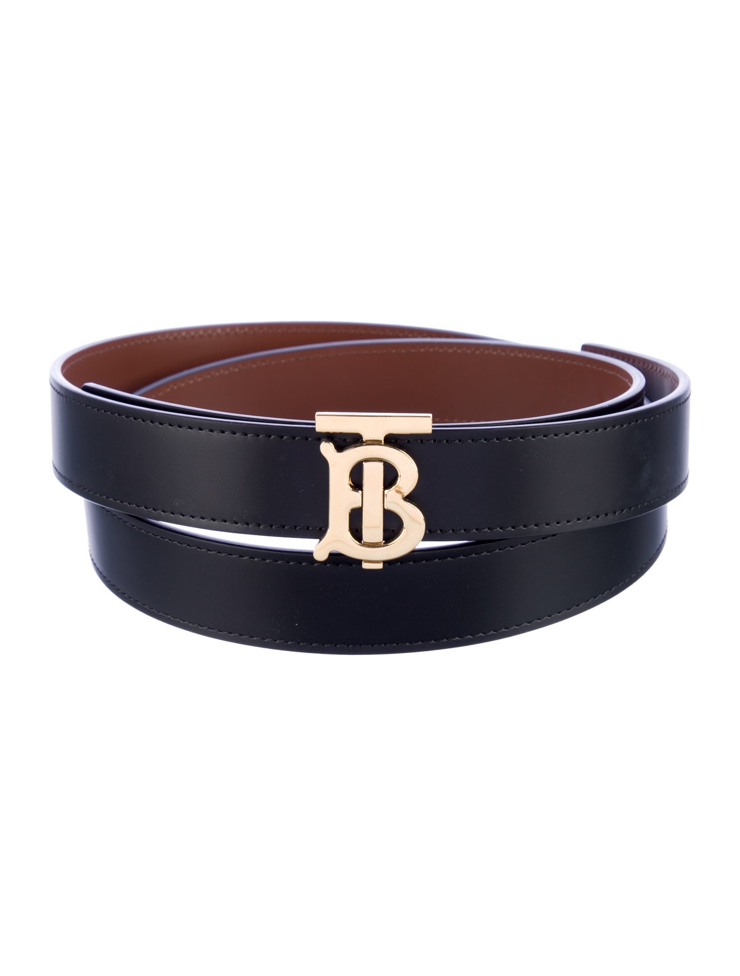 Burberry TB Monogram Leather Belt Kit