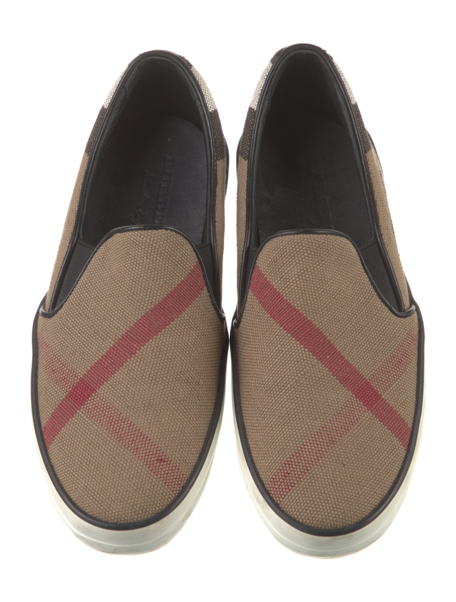 Burberry House Check Pattern Canvas Sneakers