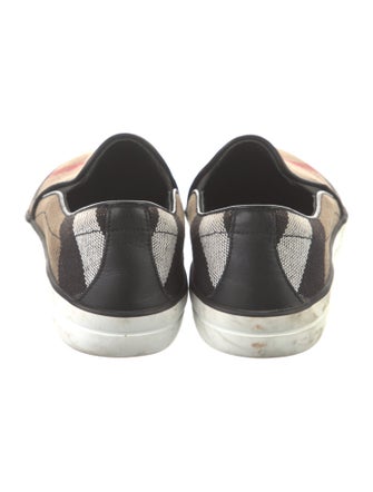 Burberry House Check Pattern Canvas Sneakers
