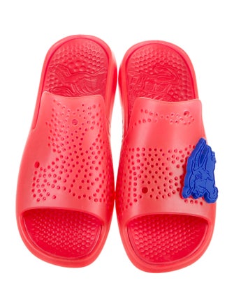 Burberry Rubber Colorblock Pattern Slides