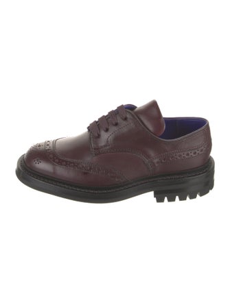 Burberry Leather Lasercut Accents Oxfords