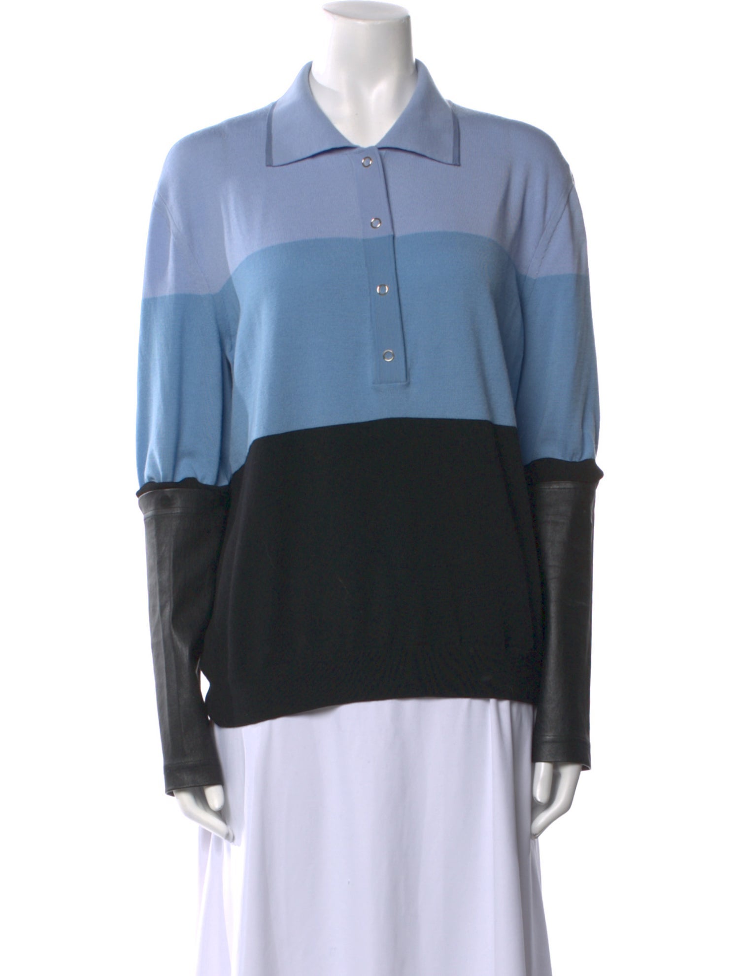 Burberry Wool Colorblock Pattern Sweater