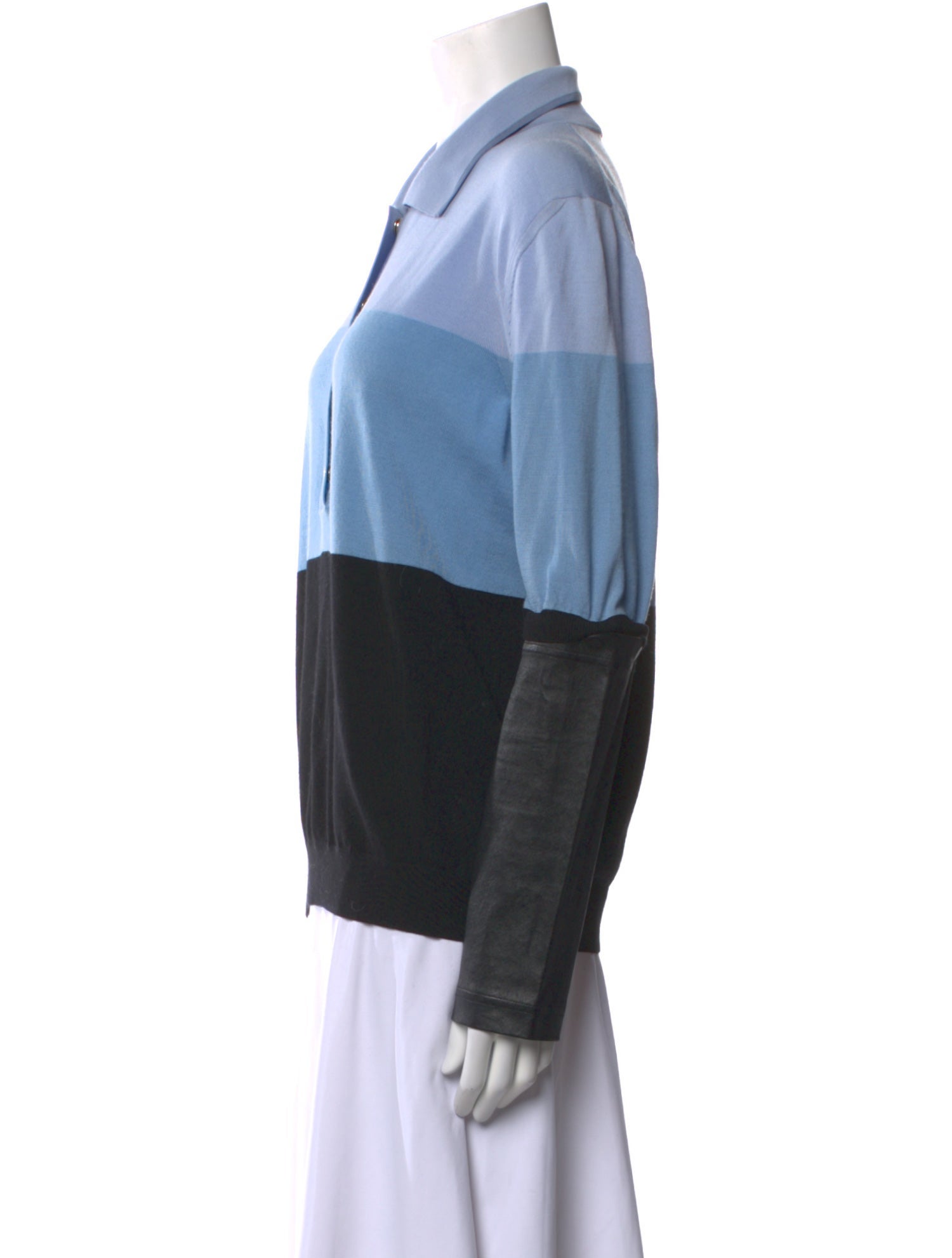 Burberry Wool Colorblock Pattern Sweater